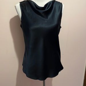 DKNYC black silk tank